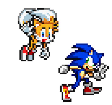 tumblr_m9h6p6irmX1qjdbzao1_500.gif (500×471) Miles Tails Prower, Sonic And Tails, Sonic Tails, Sonic Videos, Sonic Mania, Classic Sonic, Pixel Animation, Arte 8 Bits, Pixel Art Characters