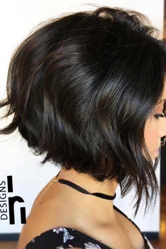 Fantastic Bob Haircuts picture3 Middle Part Stacked Bob, Long Pixie Bob Haircut, Chopped Bob Haircut, Short Angled Bob Haircut, Wavy Angled Bob, Angled Bob Hairstyles, Stacked Bob, Thick Wavy Hair, Stacked Bob Haircut