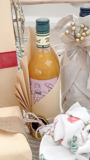 Dina santos on Instagram: "HOW TO WRAP A BOTTLE IN STYLE FOR CHRISTMAS WITH GIFT PAPER 

Here it is my friends how to wrap bottles with a bit of style with gift paper for the Christmas season . 
Once it’s wrapped just add a dry orange or lemon for a little personal touch . 
Happy Wednesday 🌲. 

Cocktail drink mix bottle from @pillowtalkaustralia 
Paper and string from @kmartaus
.
.
.
.
.
#kmartaus #kmarthack #kmartdecor #kmartchristmas #christmasgiftwrapping #myinspiringinterior #explorepage #wrappinggifts #kmarthome #tutorial #christmas2024 #kmartfinds #christmasideas #christmastime #christmasgiftbags #christmaswrappingideas #presentdecoration #giftwrapping #christmasgiftbagideas #kmarthacks #christmasgiftsideas" How To Wrap Bottles, Bottle Wrapping Ideas, Wrap A Bottle, Kmart Decor, Kmart Home, Kmart Hacks, How To Wrap, Cocktail Drink, Dried Oranges