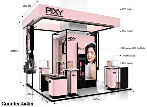 Beauty Exhibition Booth, Perfume Kiosk, Kiosk Store, Retail Wall Displays, Event Entrance Design, Colorful Office Design, Booth Display Design, Event Booth Design, Mall Kiosk