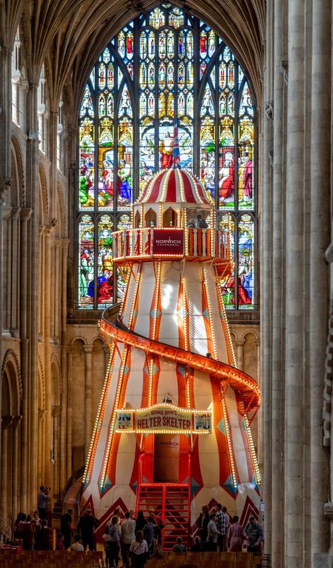 Circus Core, Bohemian Restaurant, Spiral Slide, Lead Light, Fair Theme, Clown Core, Norwich Cathedral, Architecture Garden, Helter Skelter