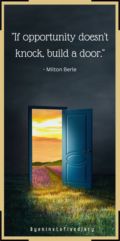 quotes opportunities, quotes opportunity motivation, quotes about opportunity, quotes about opportunity business, make opportunity quotes, build your own success quotes, self success quotes motivation, success quotes motivational, self success quotes, new opportunity quotes Create Opportunity Quotes, If Opportunity Doesn't Knock Build A Door, Opportunity Quotes Motivation, Open Door Quotes, Doors Quotes, Gcse Sketchbook, Bookbinding Ideas, Door Ways, Opportunity Quotes