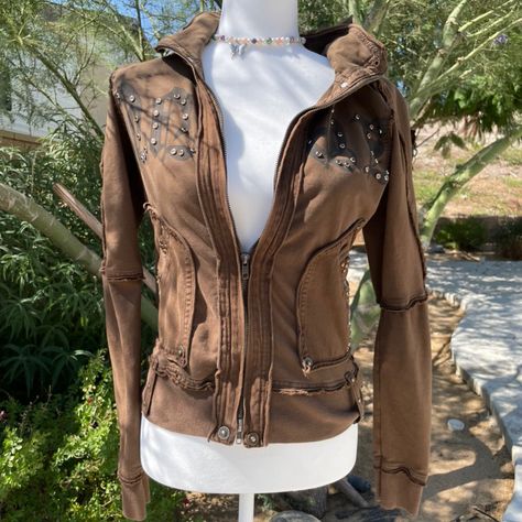 Fairy Grunge Jacket, Twilight Vibes, Grunge Jacket, Vintage Goth, Grunge Fairy, Depop Vintage, Bella Swan, Cargo Style, Mall Goth