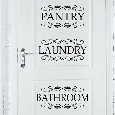 Wall Decal Bathroom, Room Vinyl Wall, Dandelion Wall Decal, Bathroom Wall Decals, Pantry Laundry, Bathroom Wall Stickers, Pantry Room, Laundry Room Doors, Vinyl Wall Art Decals