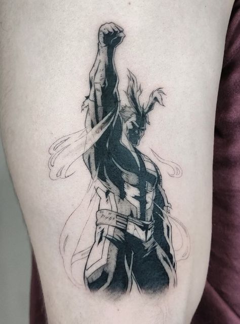 My Hero Tattoo Ideas, Natsu Tattoo, Aizawa Tattoo, Mha Tattoos Simple, My Hero Tattoo, My Hero Academia Tattoo Ideas, All Might Manga, Cozy Tattoo, Hero Academia Tattoo