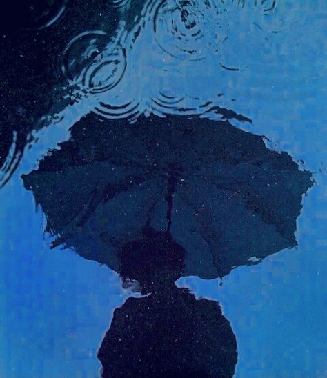 #rain #umbrella #photography #blue #sillouette #shadow Umbrella, Water, Green, Blue, Instagram