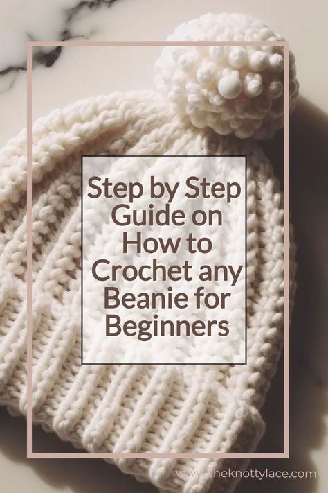 This step by step guide will tell you everything you need to know about how to crochet a beanie hat. It includes charts for all sizes and ways to tweak the pattern to fit you perfectly. Great for beginners. Step By Step Crochet Hat, Crochet Beanie Measurement Chart, Crochet Women's Hats Free Pattern, Simple Hat Crochet Pattern, Diy Crochet Hat For Beginners, How To Crochet A Hat Step By Step, Basic Beanie Crochet Pattern Free, Crochet Beanie Size Chart, How To Crochet Hat