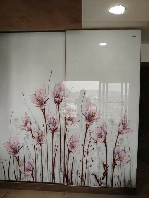 Beautiful wardrobe fresh home decor idea 2023 Modern Home Entrance, Glass Partition Designs, Bedroom Wardrobe Ideas, Window Glass Design, Sliding Door Wardrobe Designs, Glass Wardrobe, Wooden Wardrobe Design, Wall Wardrobe, Fresh Home Decor