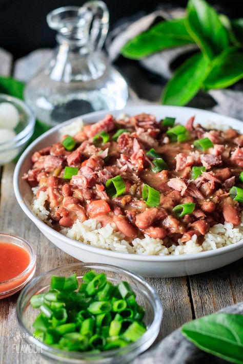 Creole red beans and rice is an easy recipe to make when you are craving some authentic soul food from New Orleans. Let these creamy red beans simmer for hours on your stovetop. What’s stopping you from serving your family a healthy side dish of red beans and rice for dinner tonight? Turkey Drumsticks, Leftover Ham, Andouille Sausage, Andouille, Healthy Sides, Smoked Turkey, Red Beans, Dinner Tonight, Healthy Side Dishes