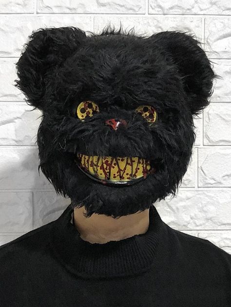 Rabbit Cosplay, Halloween Party Scary, Killer Bunny, Horror Mask, Halloween Plush, Mascaras Halloween, Bear Mask, Spooky Eyes, Rabbit Costume