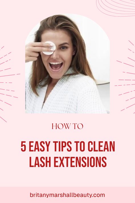 Keep your lash extensions looking fabulous and lasting longer with these simple tips! Regular cleaning helps to prevent build-up of oils and mascara that can ruin your beautiful lashes. Say goodbye to harsh chemicals  and discover how using gentle ingredients can make all the difference. Whether you're new to extensions or just need a boost in your care routine, this guide is a must-read. Check out these five effective ways to clean your lash extensions at home and maintain their luxurious look. Your lashes deserve the best care! How To Care For Eyelash Extensions, Cleaning Lash Extensions, How To Take Care Of Lash Extensions, How To Clean Lash Extensions, Clean Lash Extensions, Lash Care Tips, How To Clean Lashes, Lash Extensions At Home, Bueaty Tips