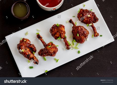 Drums Of Heaven, Lollipop Chicken, Chicken Lollipop, Lollipop Recipe, Chicken Lollipops, Chinese Snacks, Chinese Restaurants, Light Appetizers, Drumstick Recipes