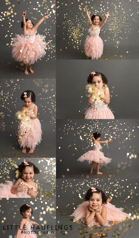 2nd Birthday Studio Photoshoot, 3rd Photoshoot Ideas, Glitter Studio Photoshoot, Threenager Picture Ideas, 4 Year Birthday Photoshoot Ideas, Photoshoot Ideas For Kids Birthday, 3 Year Girl Photoshooting Ideas, Photo Shoot Party Ideas, 2 Year Baby Girl Photoshooting Ideas