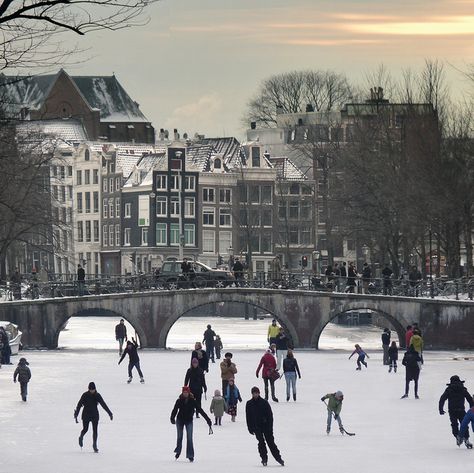 skating in Amsterdam December Magic, Amsterdam Canals, I Amsterdam, Amsterdam Netherlands, Winter Wonder, Winter Aesthetic, Algarve, Winter Time, The Ice