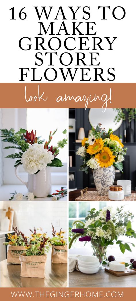 FALL FLORAL ARRANGEMENT IDEAS . Thanksgiving floral arrangement ideas. Thanksgiving decor. Thanksgiving floral gifts. How to make a grocery store flower bouquet look good. Fall color flowers #fall #fallflorals #fallflowerbouquet Diy Projects For Fall, Floral Arrangement Ideas, Thanksgiving Floral Arrangements, Grocery Store Flowers, Fall Floral Arrangement, Summer Flower Arrangements, Late Summer Flowers, Thanksgiving Floral, Thanksgiving Flowers