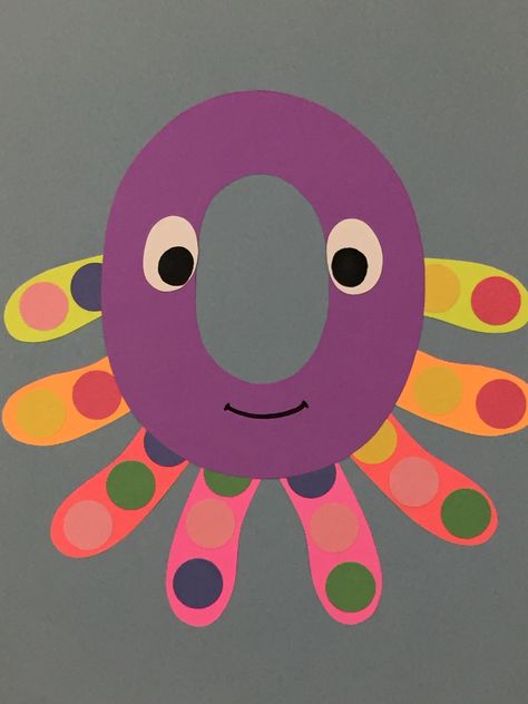 O For Octopus Preschool, Letter O Kindergarten, Letter O Octopus Craft, Letter O Crafts For Preschoolers Octopus, O Crafts For Toddlers, O Is For Craft Preschool, The Letter O Preschool Crafts, Letter O Is For, Letter O For Octopus