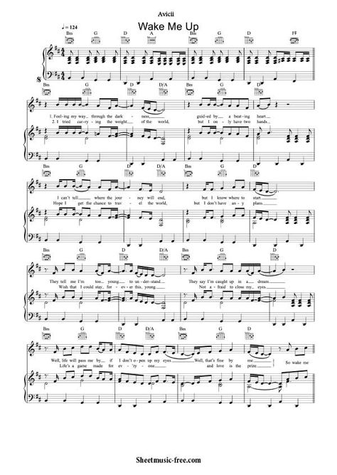 Wake Me Up Sheet Music Avicii Download Wake Me Up Piano Sheet Music Free PDF Download #Avicii #House #partitura #music #pianist #piano #musicsheet #musik Up Piano Sheet Music, Wake Me Up Piano, Up Sheet Music, The Nights Avicii Lyrics, The Nights Avicii Piano, Avicii Songs, Avicii Waiting For Love, Piano Sheet Music Pdf, Somewhere Only We Know Piano Notes