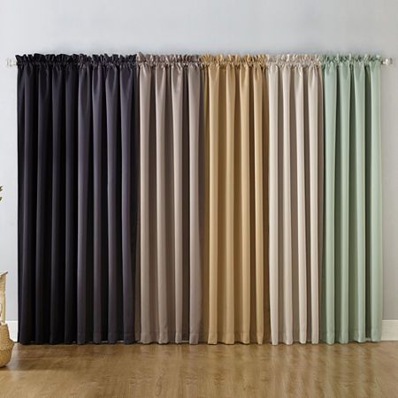 Sun Zero, Curtain Room, Curtains Width, Energy Efficient Design, Rod Pocket Curtain Panels, Rod Pocket Curtains, Blackout Windows, Colorful Curtains, Entertainment Room