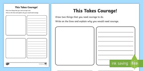 Courage Activities, Counseling Tools, Spring Writing, Choose Love, Growth Mindset, Teaching Kids, Counseling, Activities For Kids, For Kids