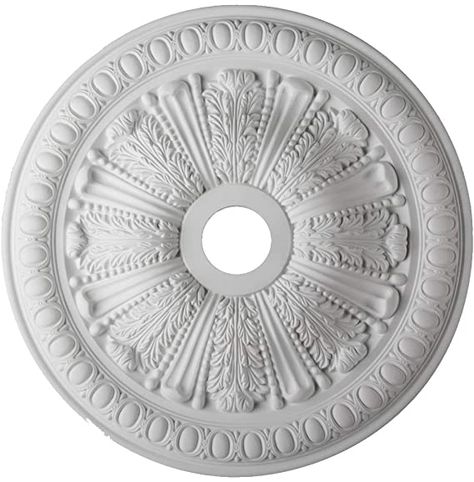 Ceiling Rose Francesca Lightweight Resin Mould Not Polystyrene Easy to Fix 71cm : Amazon.co.uk: DIY & Tools Ceiling Architecture, Architecture Baroque, Diy Plaster, Contemporary Ceiling, Polyurethane Resin, Flat Ideas, Plaster Molds, White Ceiling, Adhesive Tiles