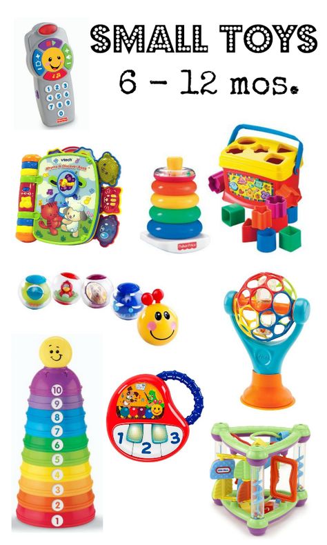 Baby Favorites || Small Toys (6 - 12 months) Infant Toys 6-12 Months, 7 Week Old Baby, 6 Month Old Toys, 12 Month Toys, Infant Play, Baby Development Toys, Toys For Christmas, Best Baby Toys, In Disbelief