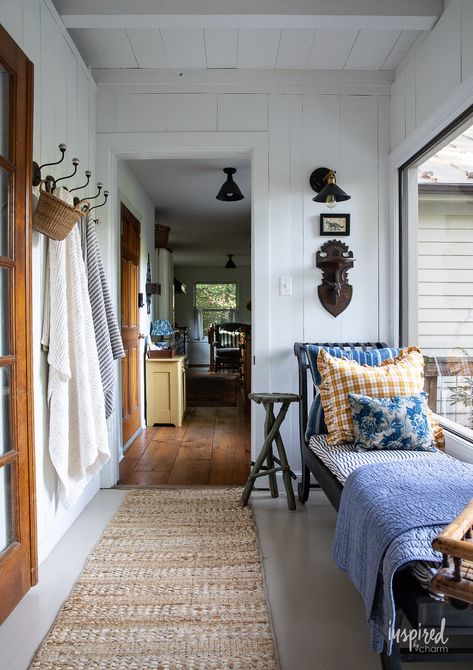 Eclectic Cottage, Maine Cottage, Cottage Interior, Seaside Cottage, Lake Cottage, Cottage Interiors, Small Cottage, Vintage Cottage, Cottage Living