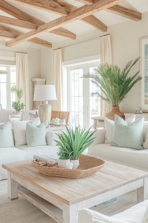 Beach Vibe Decor Style Inspiration, Coastal Interiors Design Living Room, Calm Interior Design Inspiration, Earthy Chic Living Room, Calm Coastal Living Room, California Living Room Style, California Cool Living Room, Bohemian Living Room Decor Boho Chic, Scandinavian Coastal Interior