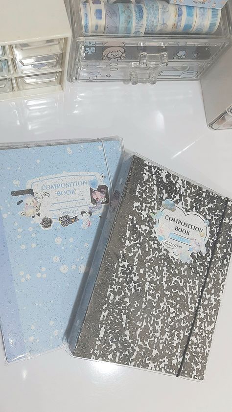 Kpop Binder Deco, Kawaii Pochacco, Binder Inspiration, Blue Binder, Kpop Photocard Binder, Binder Kpop, Aesthetic Composition, Binder Deco, Binder Decoration