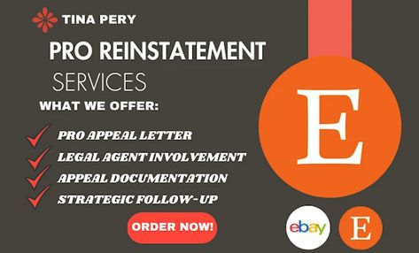 Etsy suspension Etsy reinstatement Ebay suspension Ebay reinstatement Appeal letter



Struggling with an Etsy suspension or eBay suspension? I'm here to help you get back on track! I specialize in Etsy reinstatement and eBay reinstatement, providing expertly crafted appeal letters to address and resolve your account issues efficiently for swift etsy or ebay reinstatement. Ebay Reinstatement, Appeal Letter, Get Back On Track, Marketing Communication, Intellectual Property, Back On Track, Business Management, Social Media Quotes, Marketing Plan