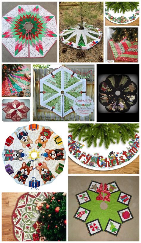 Sew your own Christmas magic with these festive tree skirt sewing patterns! Featuring everything from simple designs for beginners to intricate paper-pieced and cross-stitch patterns, these DIY projects are sure to add a special touch to your holiday decor. Paper Pieced Tree Skirt, Xmas Tree Skirts Pattern, Tree Skirts Christmas Free Pattern, Christmas Tree Skirts Diy, Tree Skirt Sewing, Skirt Sewing Patterns, Diy Christmas Tree Skirt, Different Christmas Trees, Christmas Tree Skirts Patterns