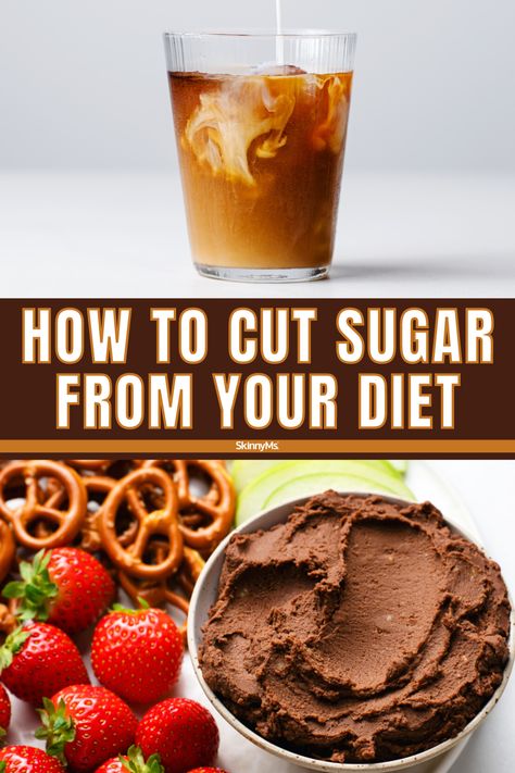 How to Cut Sugar From Your Diet How To Cut Sugar Out Of Your Diet, Cut Sugar, No Sugar Diet, Low Sugar Recipes, Sugar Intake, Simple Health, Processed Sugar, Unprocessed Food, Sugary Drinks