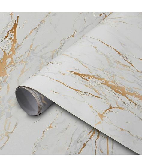 Countertop Contact Paper, Kitchen Wall Covering, Countertops For Kitchen, Marble Contact Paper, Gold Marble Wallpaper, Bathroom Table, Girls Dorm Room, Marble Wallpaper, Marble Paper