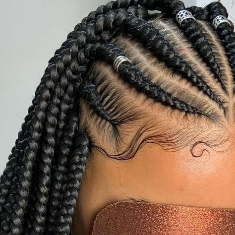 Afro Braids, Braid Inspiration, Fulani Braids, Hairdos For Curly Hair, Braids With Curls, Hair Braiding, Natural Hair Braids, Cornrow Hairstyles