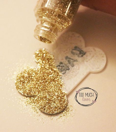 Circuit Joy, Acrylic Tags, Too Much Love, Simple Acrylic, Glitter Crafts, Acrylic Keychains, Glitter Ornaments, Glitter Diy, Diy Tags