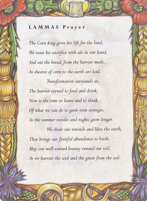 Lammas Prayer – Witches Of The Craft® Lammas Lughnasadh Blessings, Lughnasadh Prayer, Lugnasad Celebration, Lammas Prayer, Lammas Blessings, Lughnasadh Blessings, Lughnasadh Ritual, Pagan Prayers, Lammas Lughnasadh