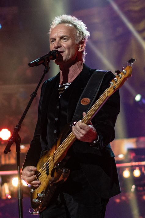 HAPPY 68th BIRTHDAY to STING!!     10/2/19   Born Gordon Matthew Thomas Sumner, English musician and actor. He was the principal songwriter, lead singer, and bassist for the new wave rock band the Police from 1977 to 1984, and launched a solo career in 1985. He has included elements of rock, jazz, reggae, classical, new-age and worldbeat in his music. Sting Musician, Alone Lyrics, David Sanborn, Chris Botti, Matthew Morrison, Wave Rock, Jerry Seinfeld, Mark Knopfler, Concept Album