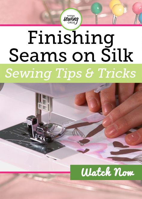 Silk and other silk like fabrics can be used to create luxurious garments or other projects. However, they can tend to ravel badly at the seams and need to be finished. Nicole LaFoille walks you through several ways you can finish seams when sewing silk. How To Sew Silky Fabric, How To Sew Silk, Sewing Silk, Sew Tips, Fat Quarter Projects, Sewing Seams, Sewing Tips And Tricks, Sewing Circles, Embroidery Stitch