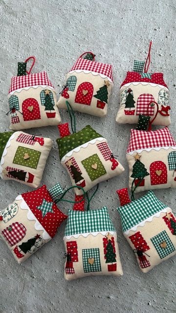 Fabric christmas ornaments