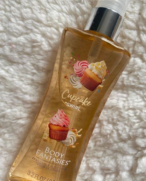 Cheap Body Wash, Cupcake Swirl Perfume, Body Fantasies Cupcake Swirl, Cupcake Perfume, Cupcake Swirl, Cheap Fragrance, Candle Obsession, Gentle Skin Cleanser, Perfume Collection Fragrance