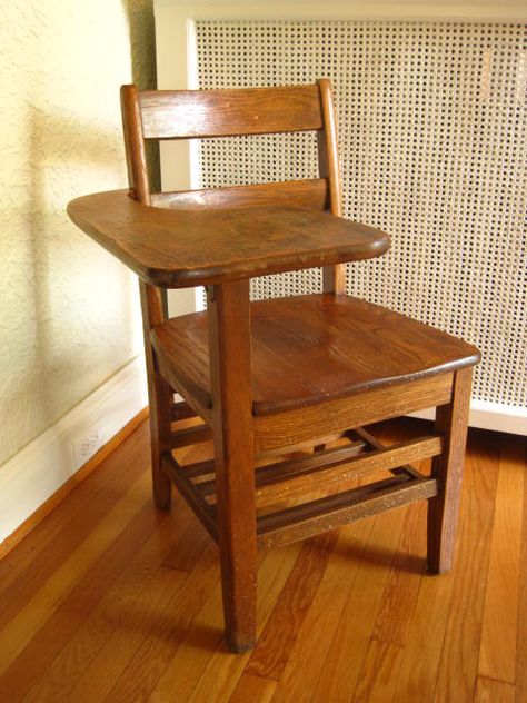 008 Antique School Desk, Vintage School Desk, Antique Wooden Chairs, Chair Design Wooden, School Chairs, School Desk, Sales Desk, School Desks, Mid Century Dining Chairs