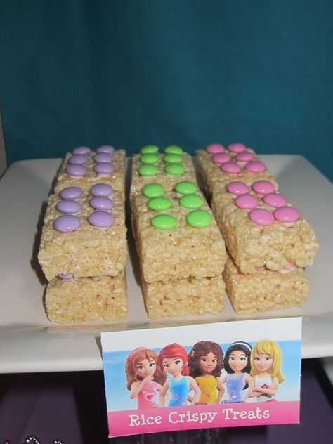 Lego Treats, Lego Girls Birthday Party, Lego Colors, Lego Vbs, Friends Birthday Party Ideas, Girls Lego Party, Lego Friends Birthday Party, Lego Friends Birthday, Lego Friends Party