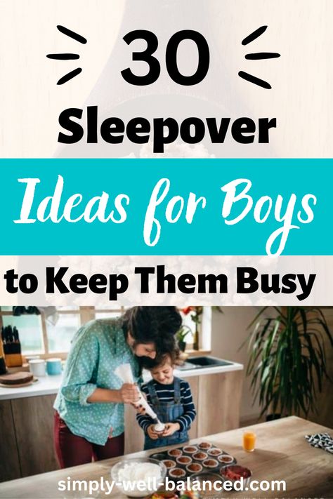 Sleepovers are a childhood staple, but what can you do to keep a group of boys busy all night long? From Nerf gun wars to movie marathons, we’ve got a ton of fun sleepover ideas, so grab some snacks and drinks and get ready for a night of fun! Nephew Sleepover Ideas, Boys Slumber Party Ideas Sleepover, Kids Sleepover Ideas Boys, Boys Birthday Sleepover Ideas, Boy Slumber Party Ideas, Cousin Sleepover Ideas For Kids, Teen Boy Sleepover Ideas, Boys Slumber Party Ideas, Boys Bday Party Ideas