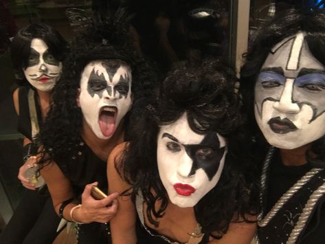 #FBF Shout it out loud! 🎸🎤⚡️ Flashback to when we rocked the KISS look. We were ‘hotter than hell’ back then! Can you tell who we are?? 🧐 #KISStribute #kiss #halloween #halloweencostume Kiss Halloween Costumes, We Rock, Kiss Band, The Kiss, Out Loud, Halloween Costumes, Kiss, Halloween, Quick Saves