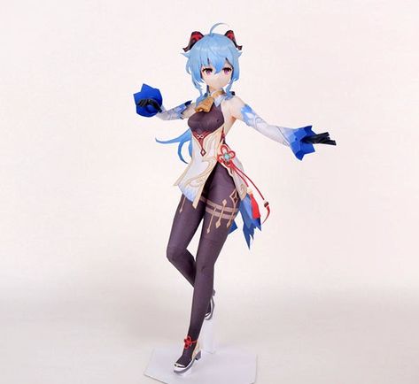 Ganyu is a playable Cryo character in Genshin Impact. She serves as an emissary and secretary for the Liyue Qixing. Paper model from S.V. Paperized Crafts, Papercraft Download, Anime Paper, Paper Car, Paper Doll Template, Papercraft Templates, Slenderman, Anime Crafts, Paper Model