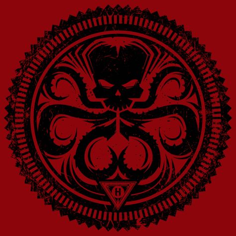 Red Skull Marvel, Hydra Logo, Star Wars Manga, Hydra Marvel, Kraken Art, Cthulhu Art, Hail Hydra, Day Of The Shirt, Marvel Wall