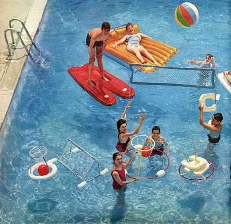 Vintage Pool Parties, Doughboy Pool, Retro Pool, Swimming Pool Toys, Vintage Swim, Kid Pool, Pool Time, Pool Toys, Inflatable Pool