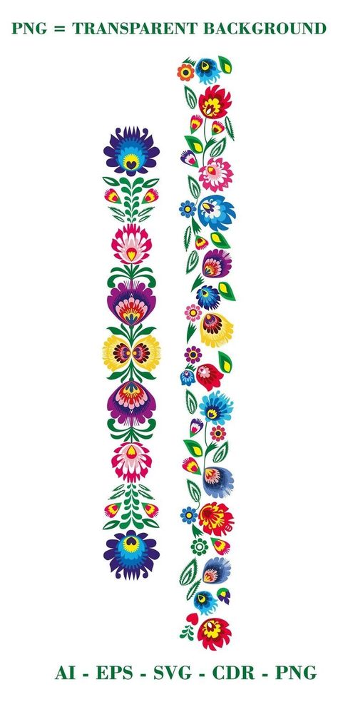 Czech Folk Art Bohemian, Polish Patterns Traditional, Slovenian Folk Art, Traditional Polish Tattoo, Polish Folk Art Tattoo, Polish Folk Embroidery, Polish Pattern, Polish Embroidery, Polish Flowers