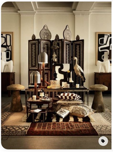 Lovely Interior, African Interior Design, African Inspired Decor, African Interior, Global Decor, British Colonial Style, African Home Decor, African Decor, Eclectic Interior