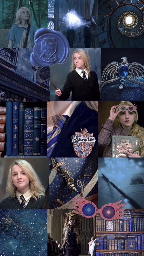 Luna Lovegood Aesthetic Wallpaper, Luna Lovegood Ravenclaw, Luna From Harry Potter, Luna Lovegood Wallpaper, Ravenclaw Harry Potter, Luna Lovegood Aesthetic, Harry Otter, Ravenclaw Pride, Ravenclaw Aesthetic