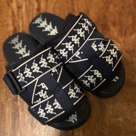 Kappa slides Kappa Slides, 7th Grade, Cute Everyday Outfits, Everyday Outfits, Slides, Navy Blue, Navy, Sneakers, Plus Fashion